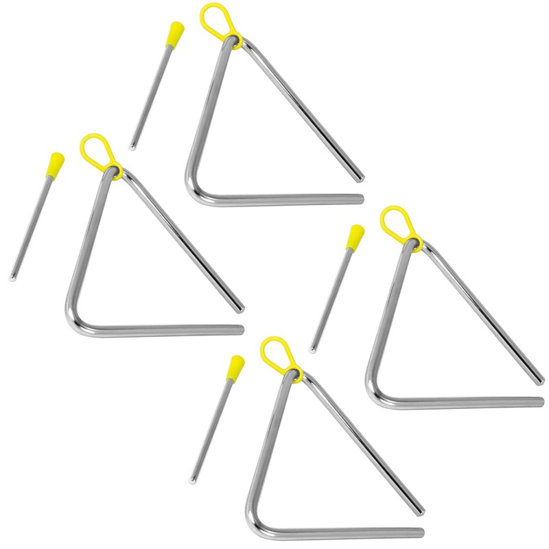 Tiger 6in Triangle with Beater, 4 Pack