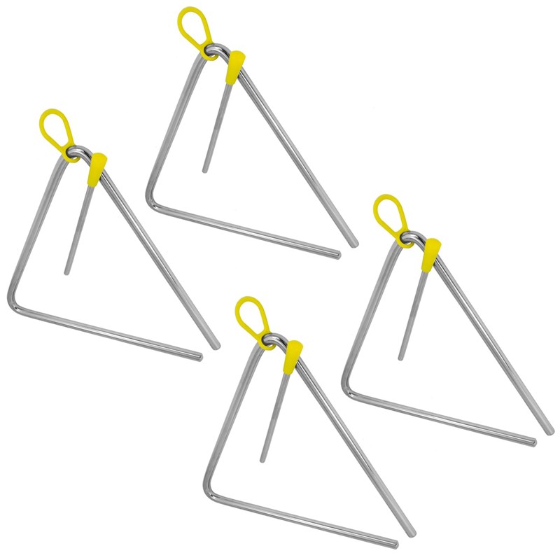 Tiger 8in Triangle with Beater, 4 Pack