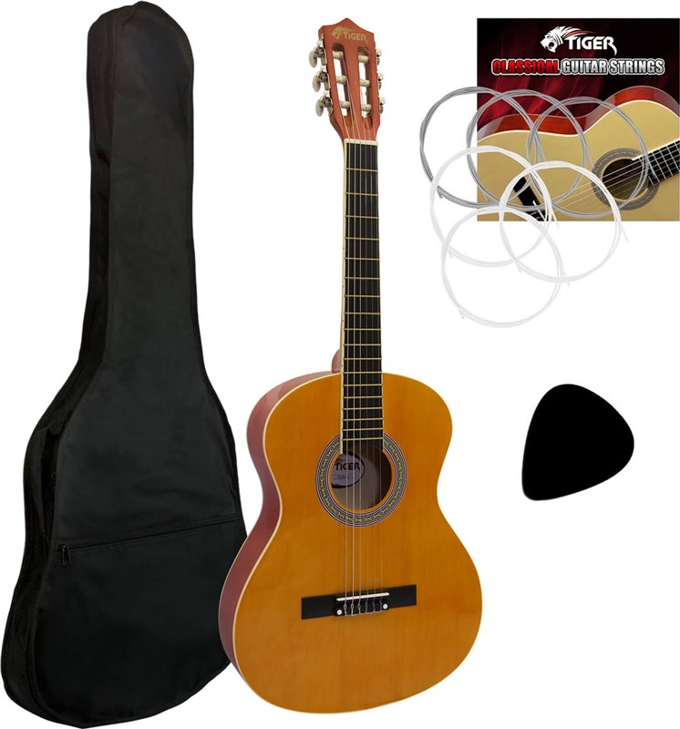 Tiger CLG2 Classical Guitar Starter Pack 3 4 Size