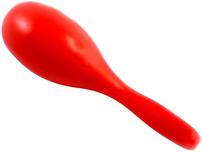 Tiger MAR49 Tiger Plastic Maracas, Large, Red