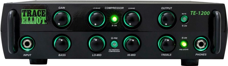 Trace Elliot TE-1200 Compact 1200W Bass Head Bass Guitar Amplifier