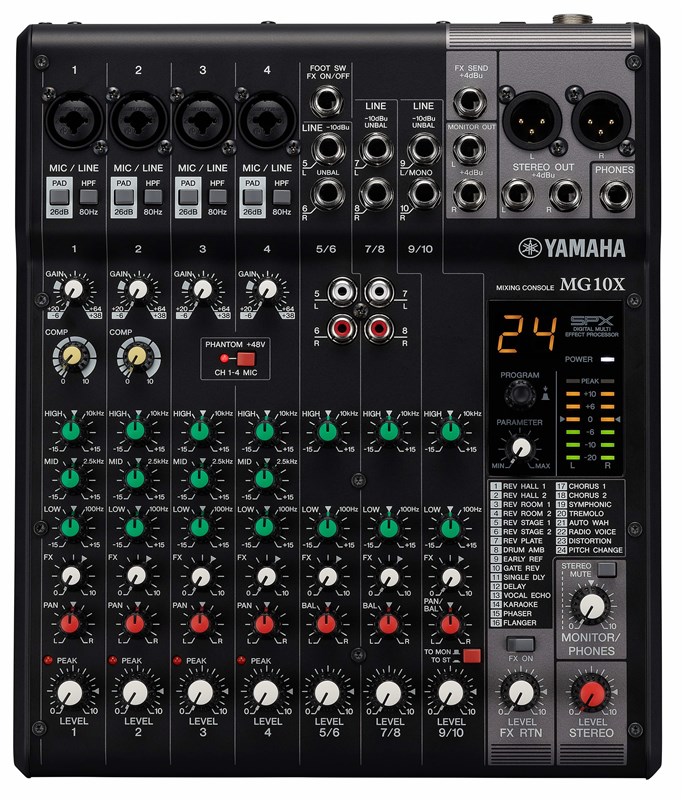yamaha non powered mixer