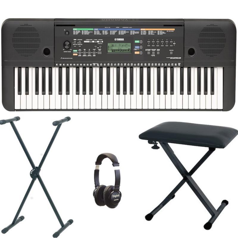 Yamaha PSR-E253 Portable Keyboard Bundle With Included Accessories